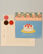 Cake and Plaid Letter Set