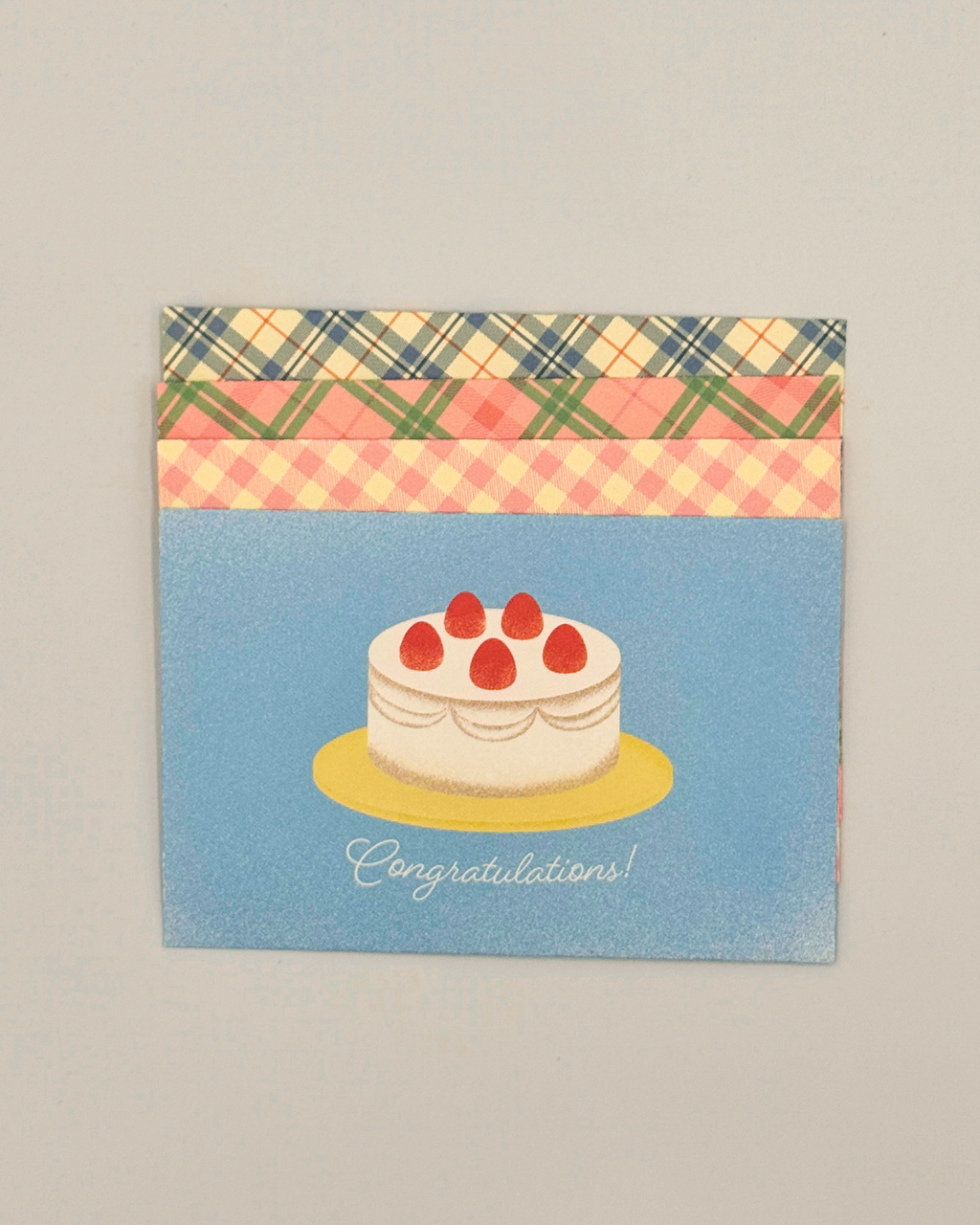 Cake and Plaid Letter Set