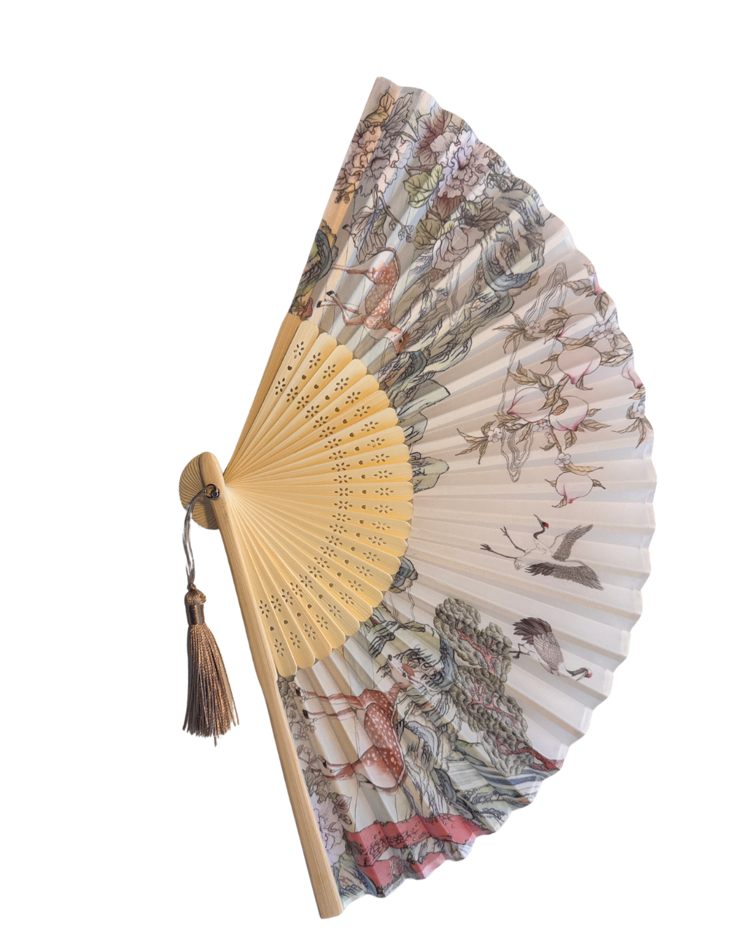 White Tiger Mother of Pearl Stationery Box | Fan Box