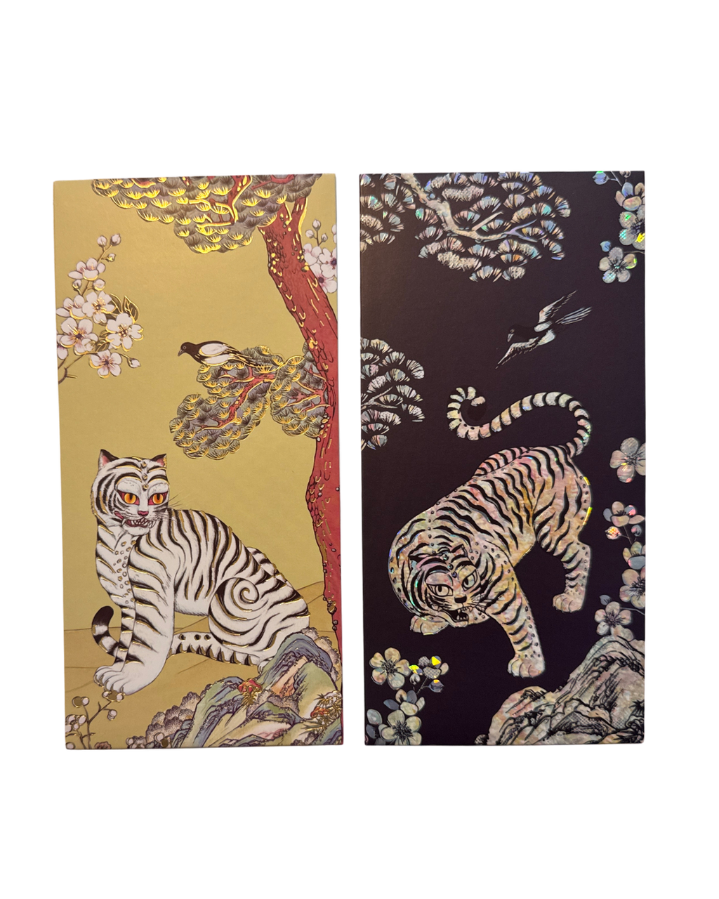 White Tiger Mother of Pearl Stationery Box | Letter Box
