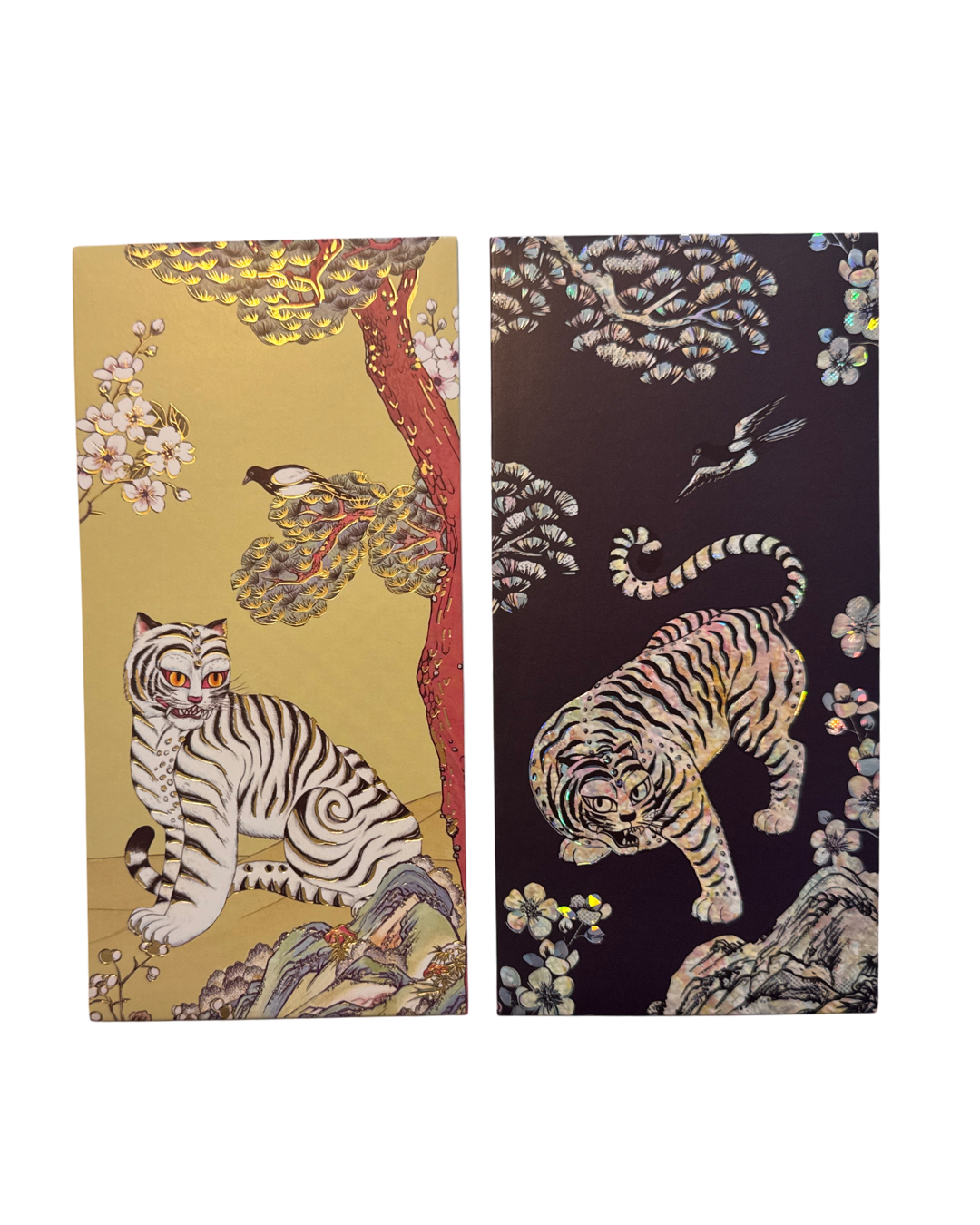 White Tiger Mother of Pearl Stationery Box | Journal Box