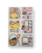 Cute Bento Box Memo Sticker Sheet | Kawaii Korean Stationery | Food Journal Deco