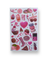 Pink Aesthetic Collage Sticker Sheet | Kawaii Korean Stationery | Y2K Retro Journal Deco