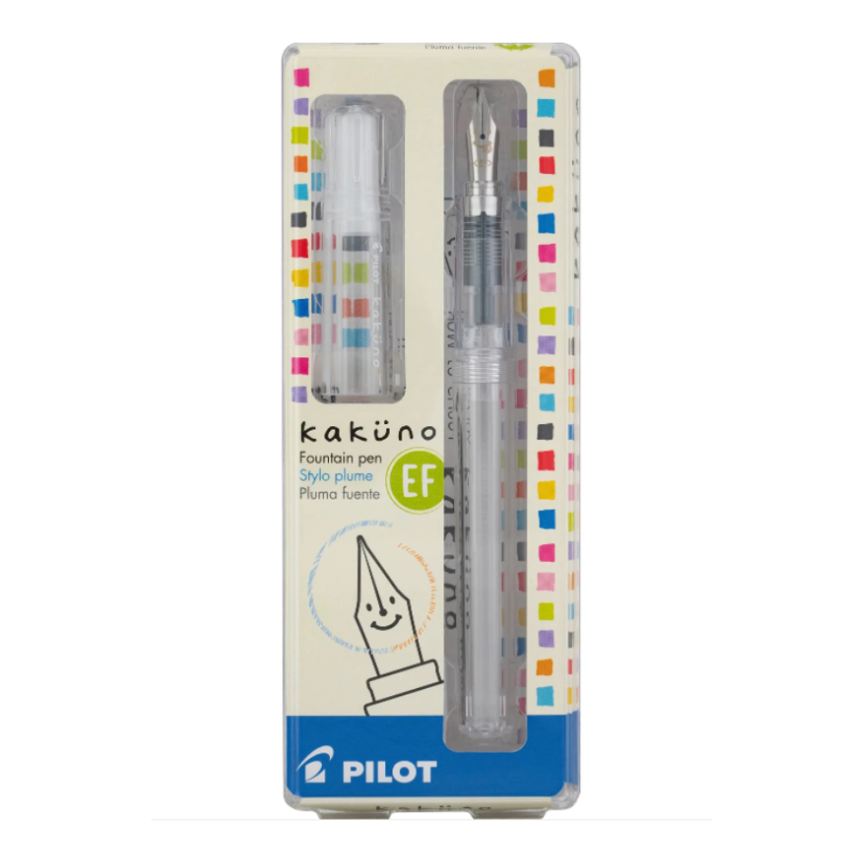 Pilot Kaküno Fountain Pen - Clear / Transparent (FKA-1SR-NC)