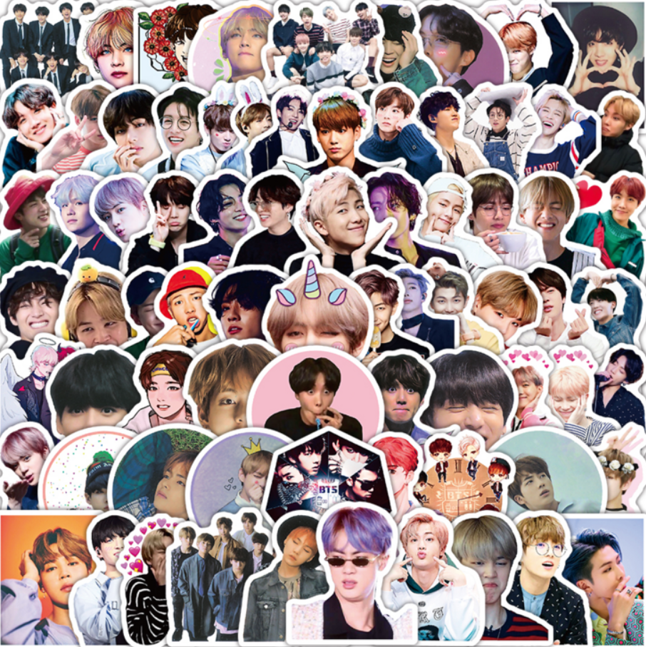 101-piece BTS (Bangtan Boys) Waterproof Sticker Set