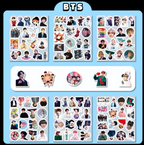 101-piece BTS (Bangtan Boys) Waterproof Sticker Set