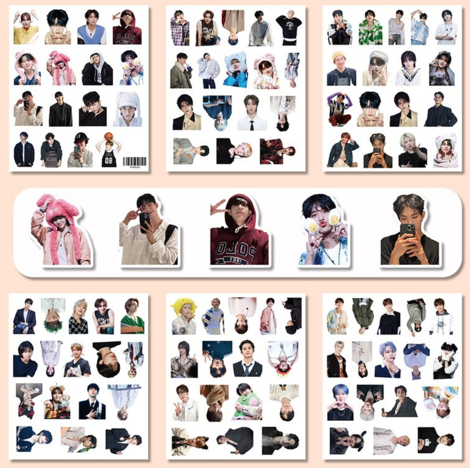 100-piece SEVENTEEN Waterproof Sticker Set