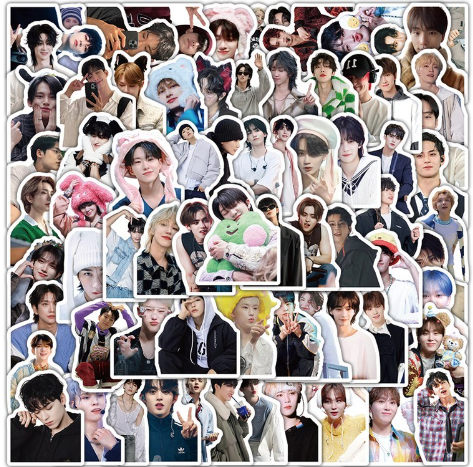 100-piece SEVENTEEN Waterproof Sticker Set