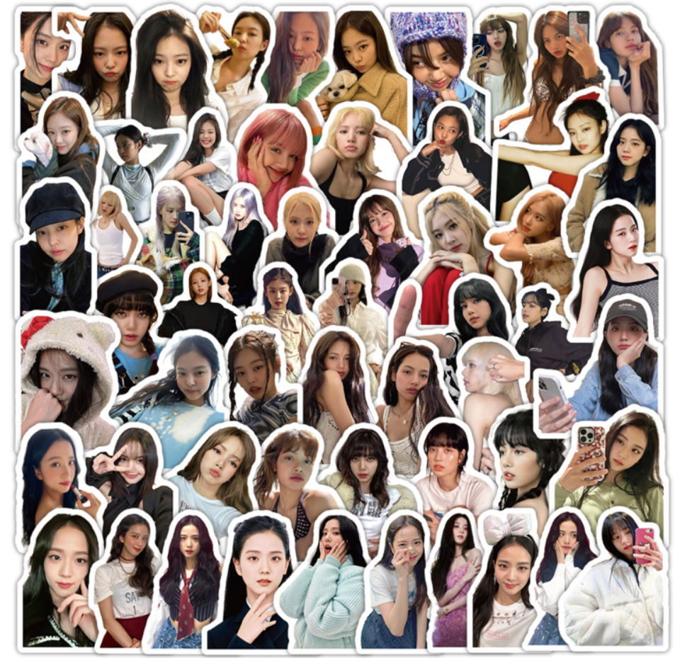 102-piece BLACKPINK Waterproof Sticker Set