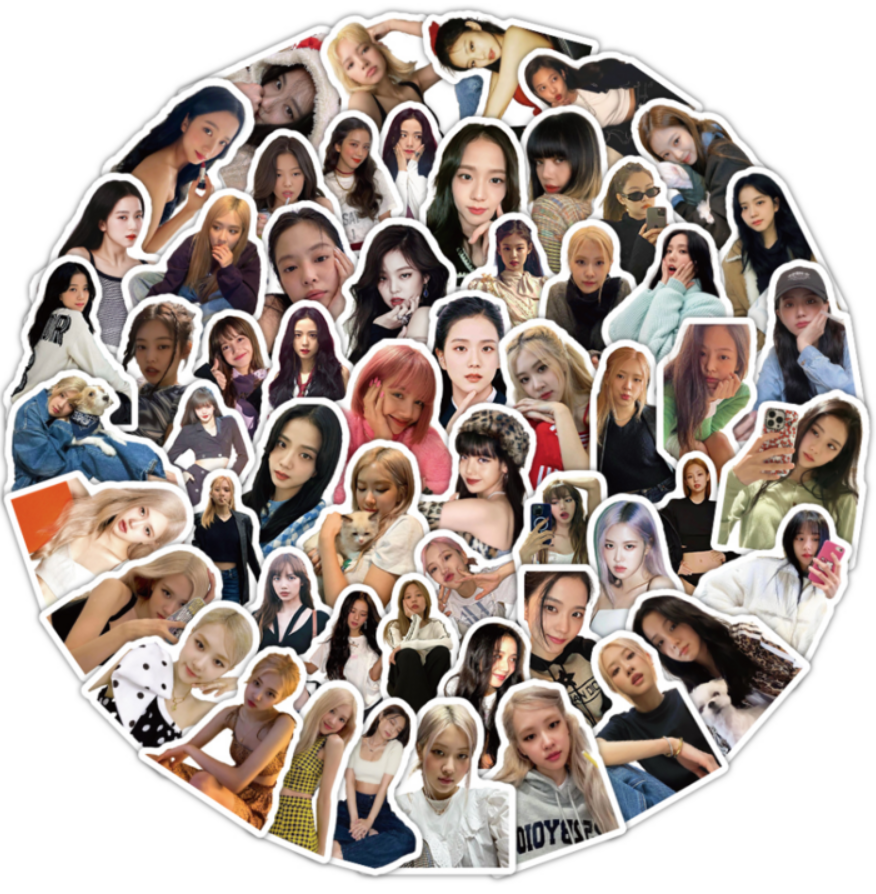 102-piece BLACKPINK Waterproof Sticker Set