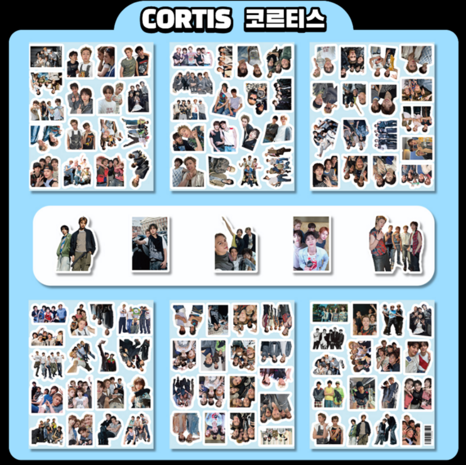 102-piece CORTIS Waterproof Sticker Set