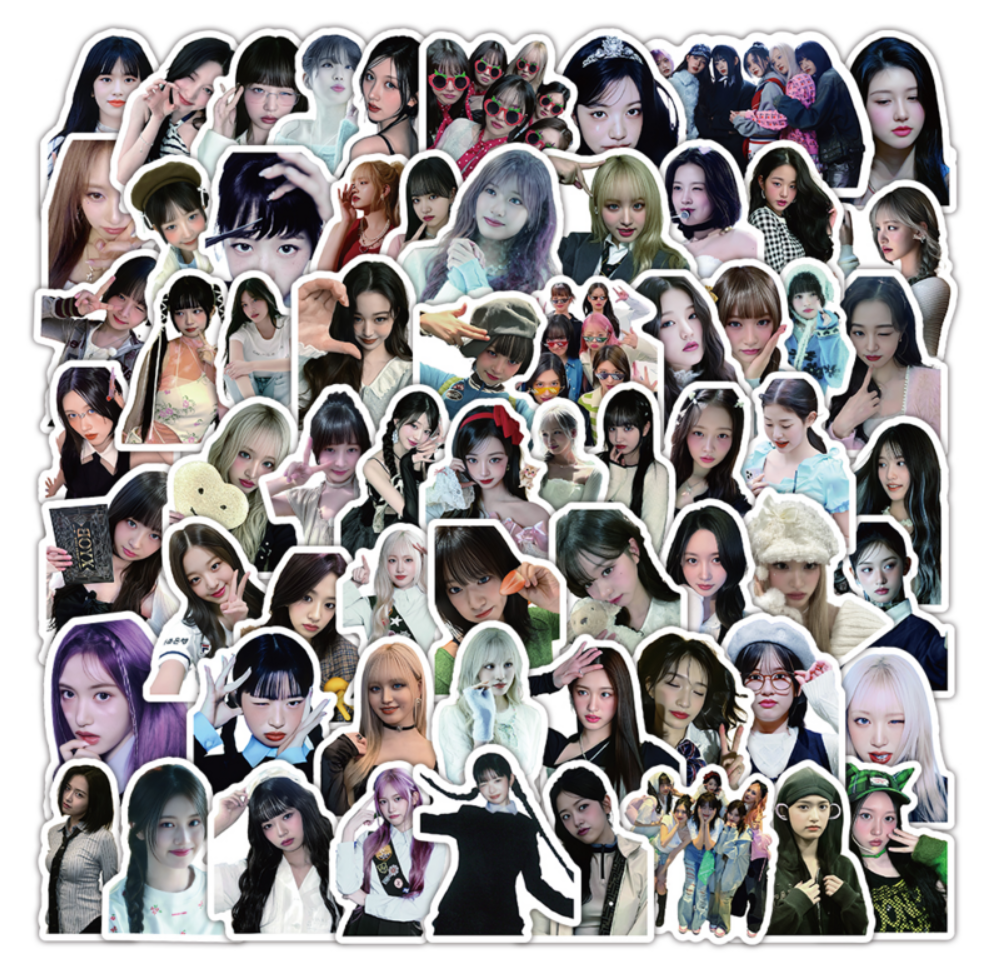 103-piece IVE Waterproof Sticker Set