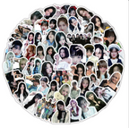 103-piece IVE Waterproof Sticker Set