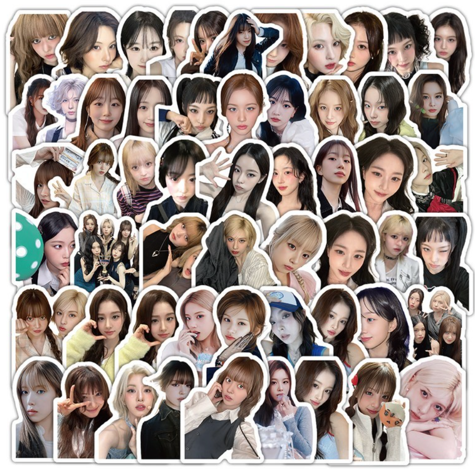 102-piece NMIXX Waterproof Sticker Set