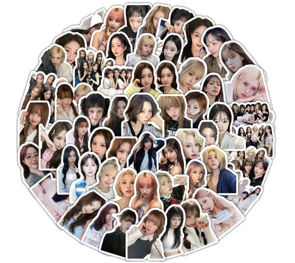 102-piece NMIXX Waterproof Sticker Set