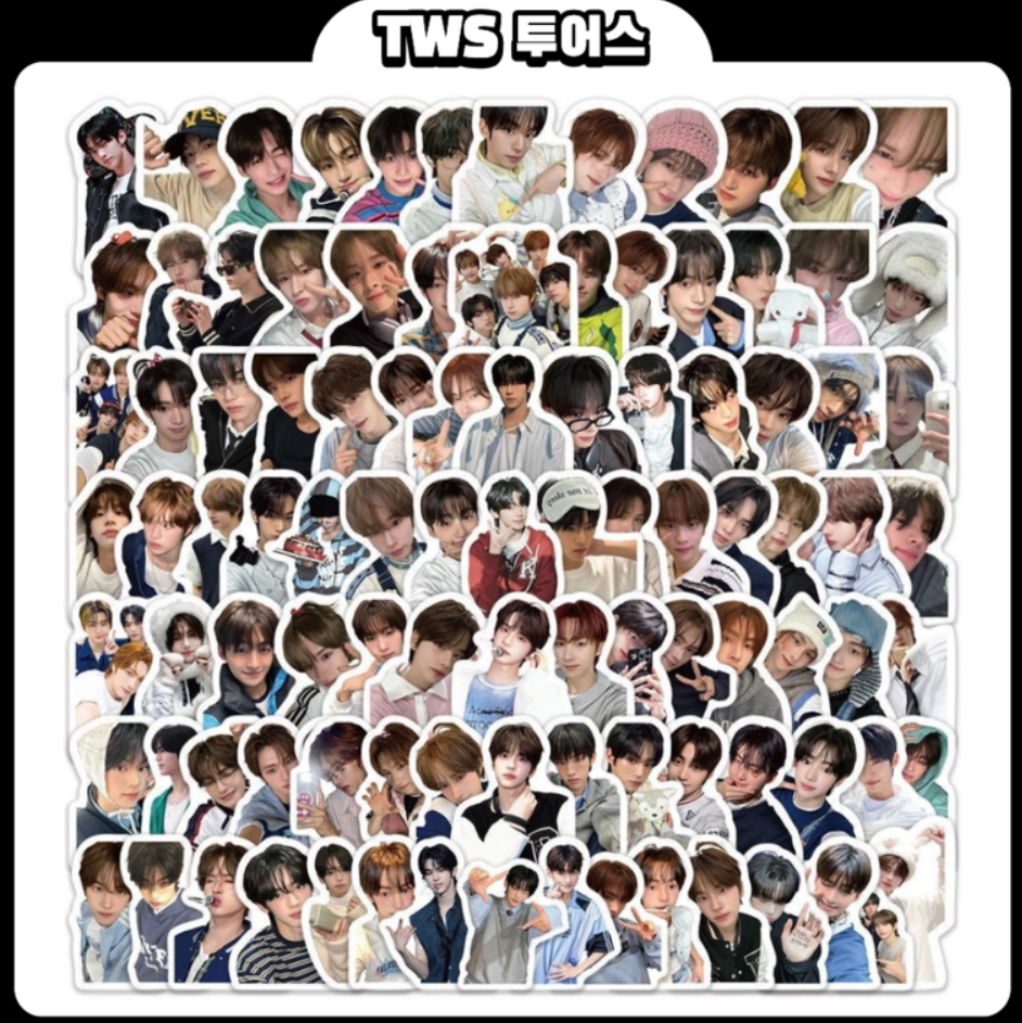 100-piece TWS Waterproof Sticker Set