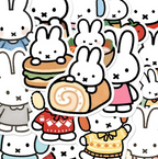 Cute Miffy Character Waterproof Deco Sticker Set (160 Pieces)