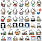 Cute Miffy Character Waterproof Deco Sticker Set (160 Pieces)