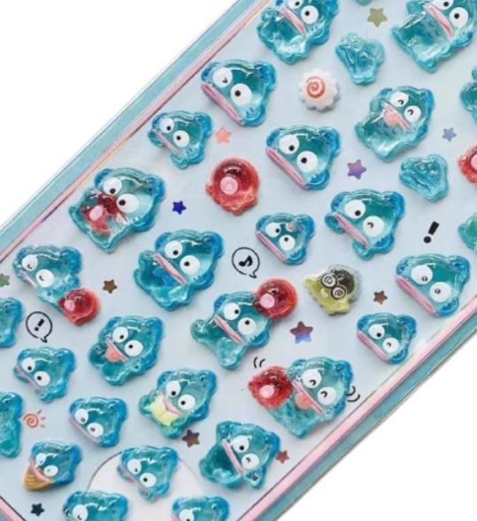 Sanrio Bonbon Drop 3D Sticker 6-Piece Set