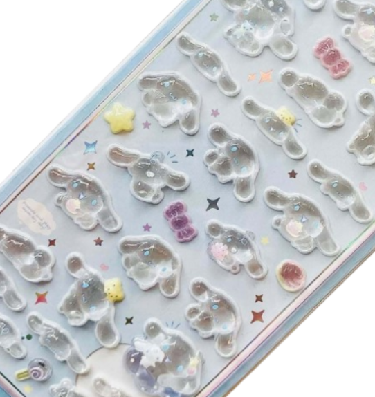 Sanrio Bonbon Drop 3D Sticker 6-Piece Set