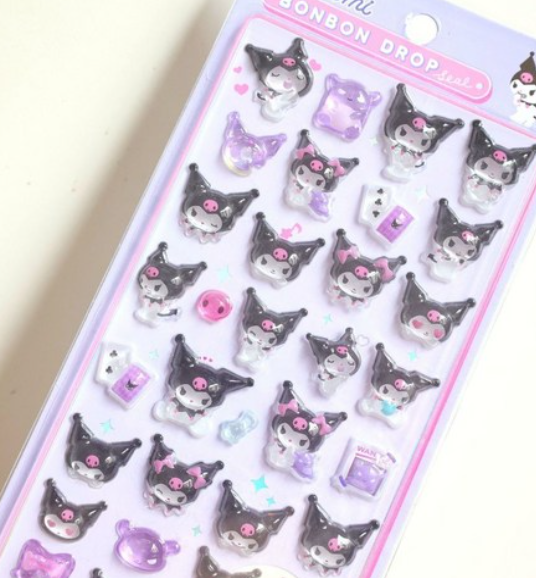 Sanrio Bonbon Drop 3D Sticker 6-Piece Set