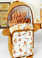 KeepTill Capybara Stand-type Pencil Case with Handle Fabric Pen Pouch