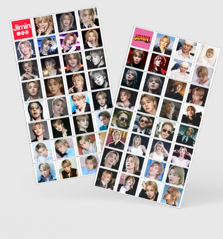 Official BTS Member Special Edition Hologram Photocard & Sticker Set (124 Pieces)