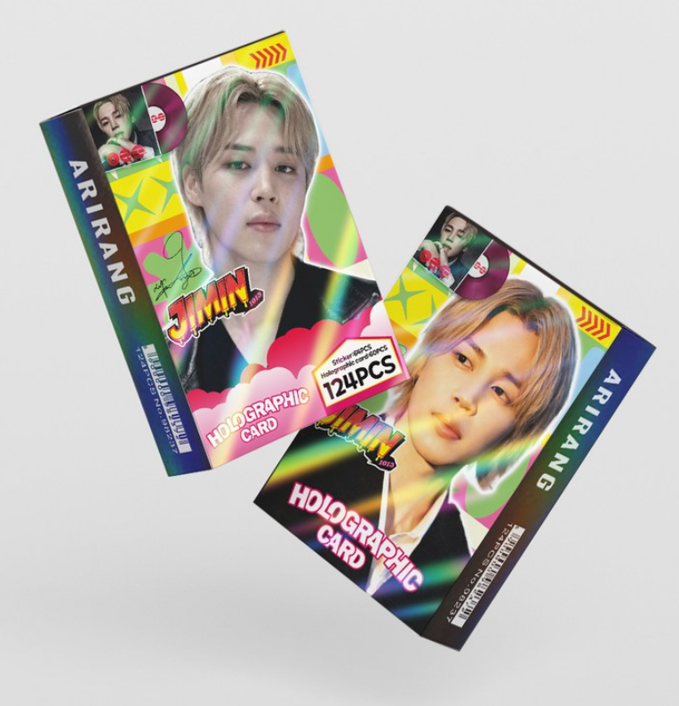 Official BTS Member Special Edition Hologram Photocard & Sticker Set (124 Pieces)