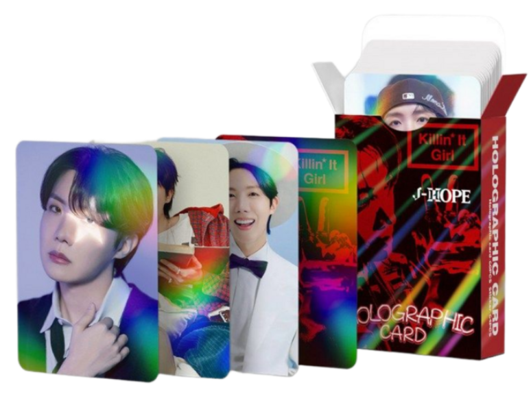 Official BTS Member Special Edition Hologram Photocard & Sticker Set (124 Pieces)