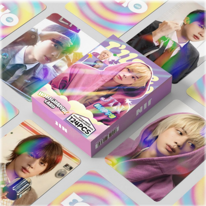 Official BTS Member Special Edition Hologram Photocard & Sticker Set (124 Pieces)