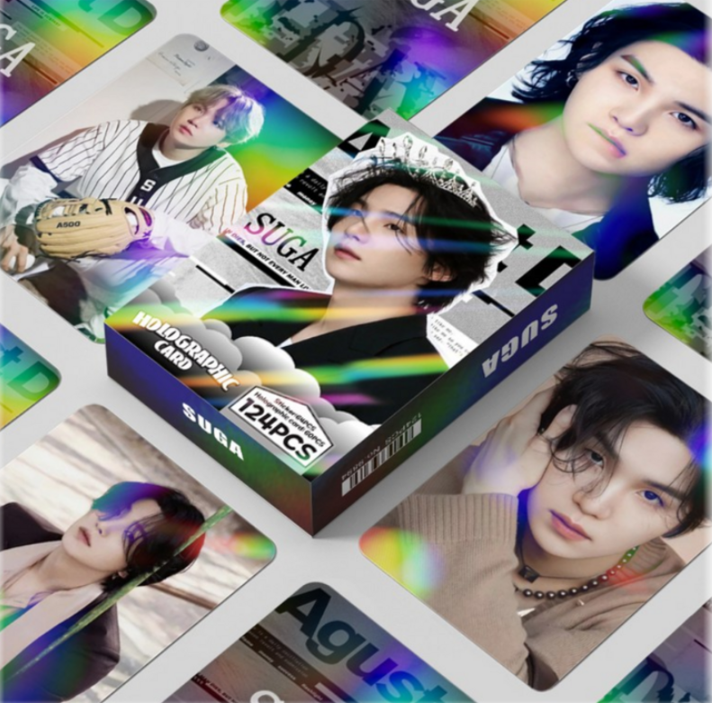 Official BTS Member Special Edition Hologram Photocard & Sticker Set (124 Pieces)