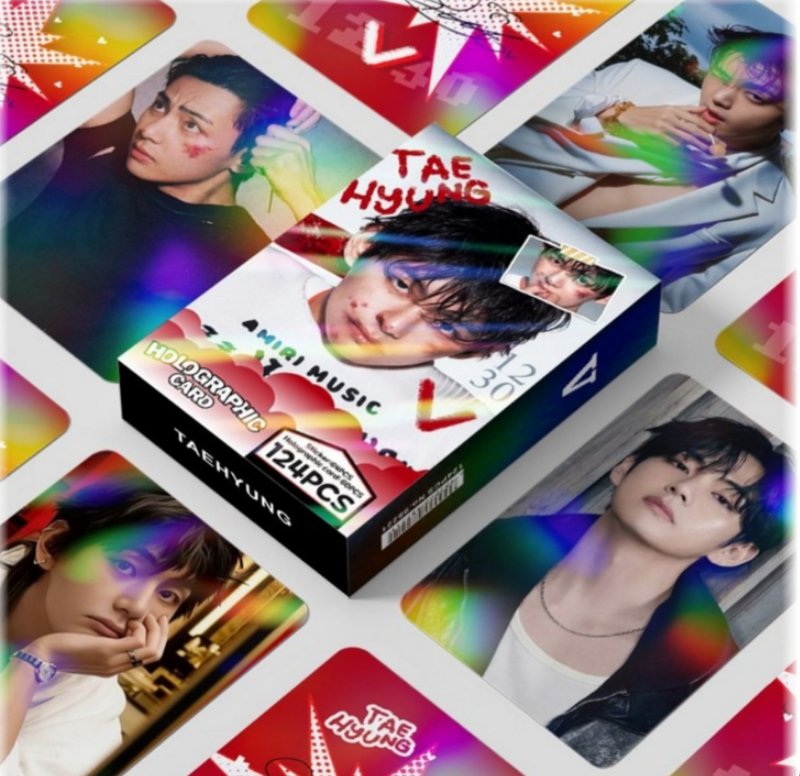 Official BTS Member Special Edition Hologram Photocard & Sticker Set (124 Pieces)