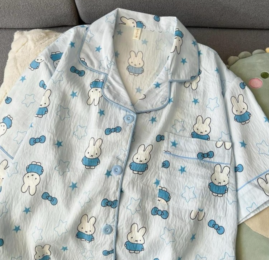 Women's Miffy Rabbit Short-Sleeve Pajama Set