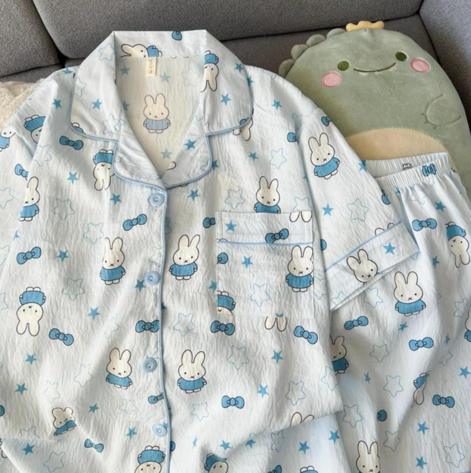 Women's Miffy Rabbit Short-Sleeve Pajama Set