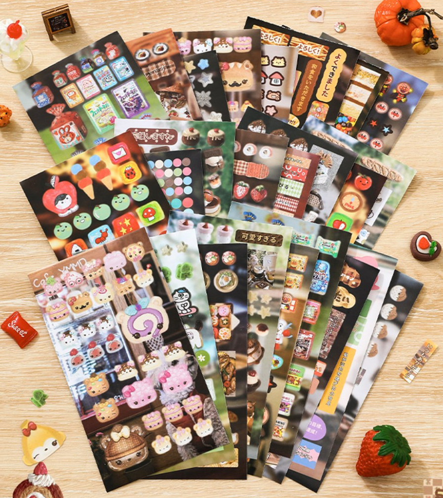 [Japan] Sentimental Sticker Book 2-Piece Set