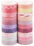 Modern Art Journaling Masking Tape 20-Roll Set