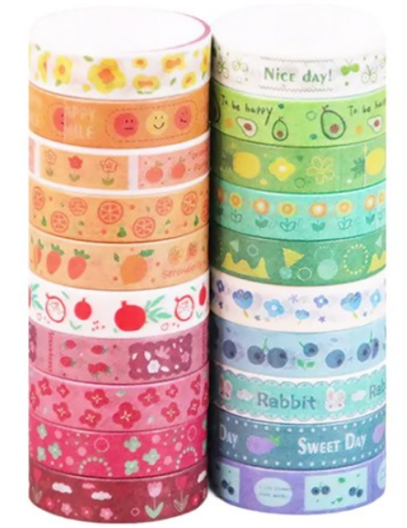 Modern Art Journaling Masking Tape 20-Roll Set