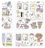 Kawaii Animal Watercolor Sticker Set