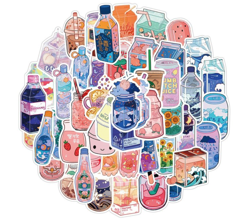 Aesthetic Beverage & Dessert Sticker Pack Vol. 1