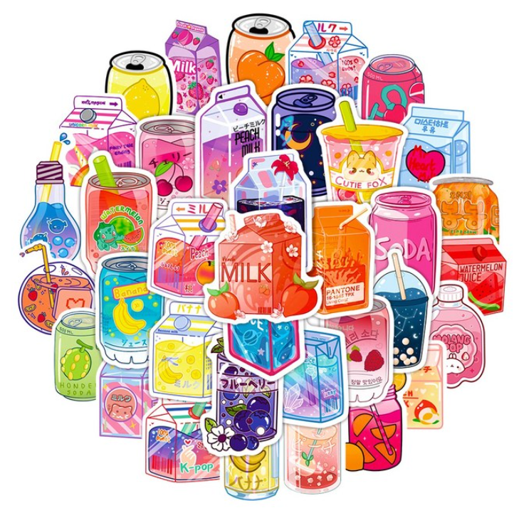 Aesthetic Beverage & Dessert Sticker Pack Vol. 1