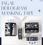 Traditional Holographic Mother-of-Pearl Masking Tape / Sticker Roll Set