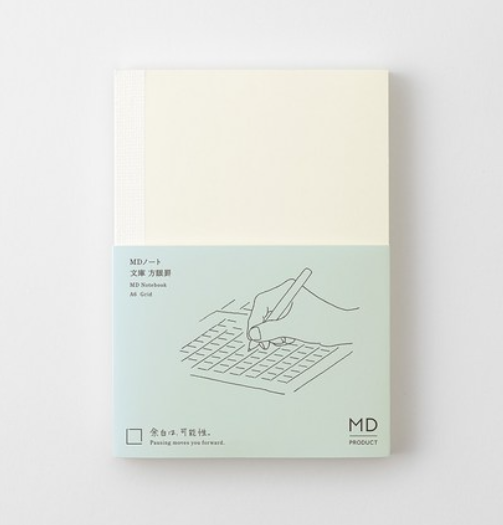 Midori MD Product A6 Paperback Notebook, Grid