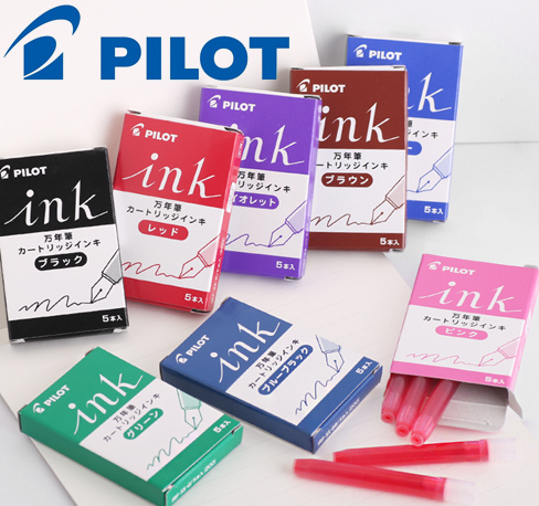 Pilot IRF-5S Fountain Pen Ink Cartridges 5-Pack