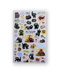 Cute Black Cat Daily Life Sticker Sheet | Kawaii Korean Stationery | Planner Deco