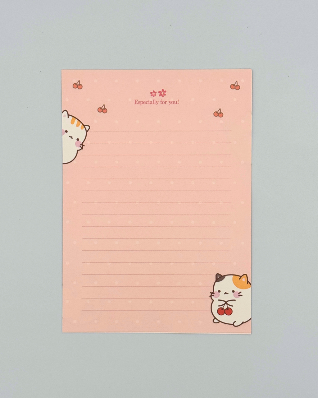 Cake Cats Pink Letter Set