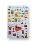 Cute Weather Dogs Rain & Winter Sticker Sheet | Kawaii Korean Stationery | Planner Deco