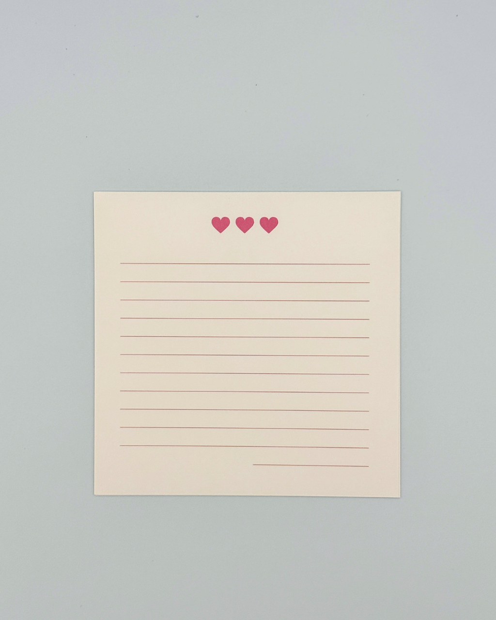 Gingham Hearts Letter Set