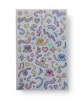 Holographic Pastel Music Notes & Ribbons Sticker Sheet | Kawaii Korean Stationery | Polco Deco