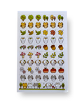 Autumn Woodland Animals Sticker Sheet | Kawaii Korean Stationery | Fall Journal Deco