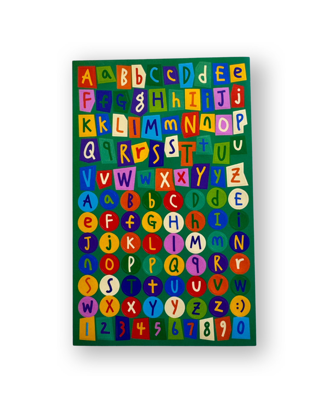 Colorful Ransom Note Alphabet Sticker Sheet | Retro Collage Typography | Planner Deco